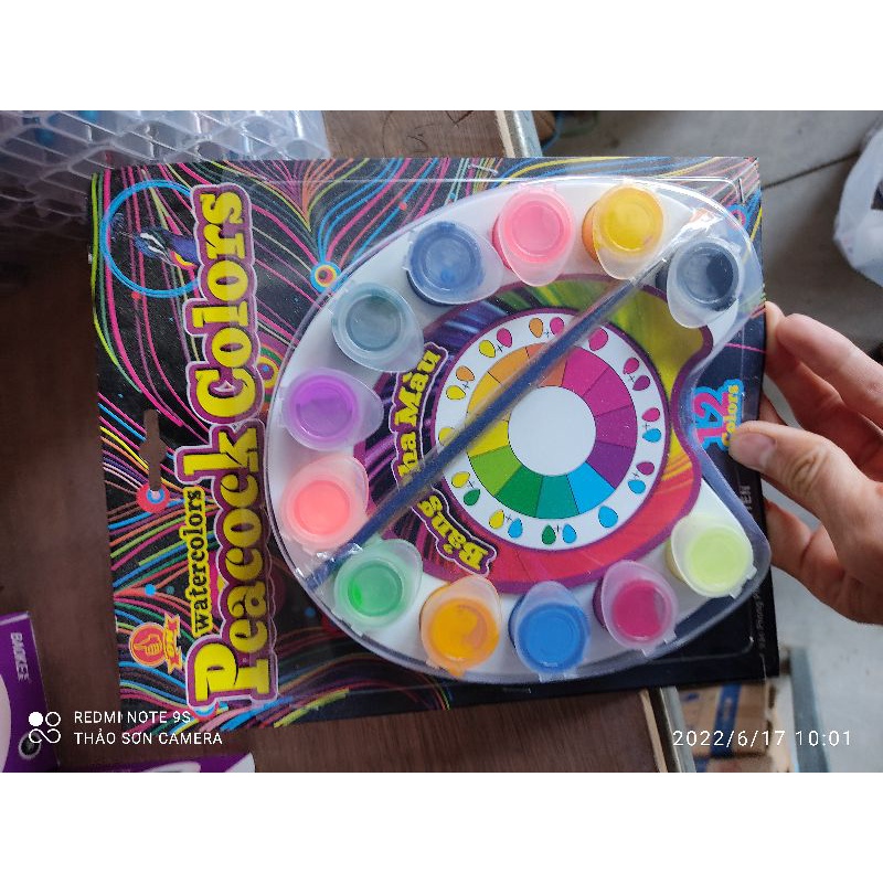 bảng pha màu con công 12 màu