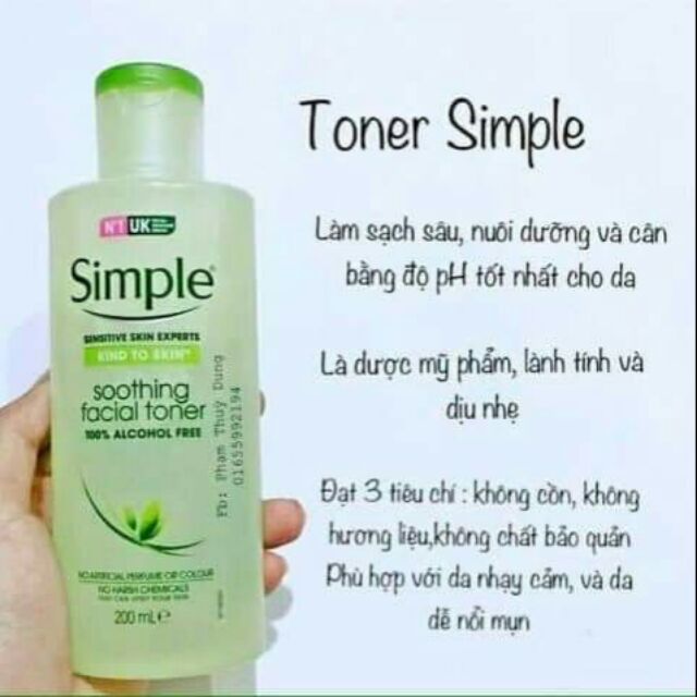 Nước hoa hồng Simple