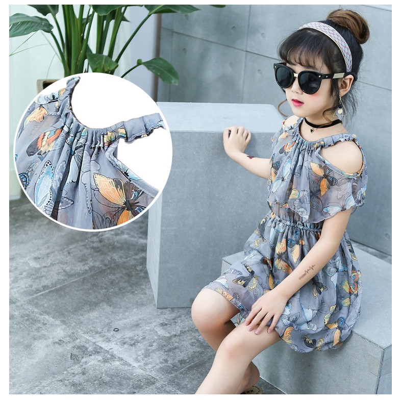 Váy đầm thời trang voan lụa mềm mại cho bé yêu size đại từ 10-40kg