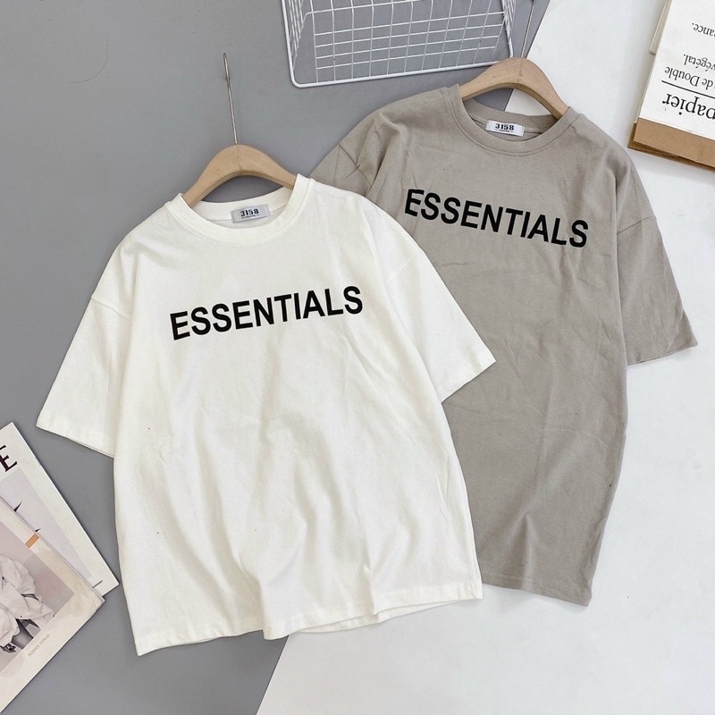 Áo thun chữ ESSENTIALS -3158 dày hang qchau