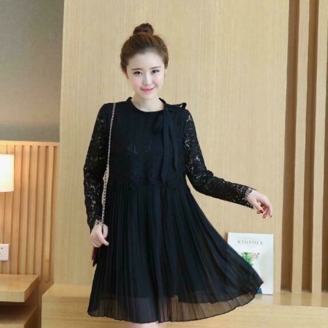 Đầm bầu dự tiệc- váy bầu công sở thu đông