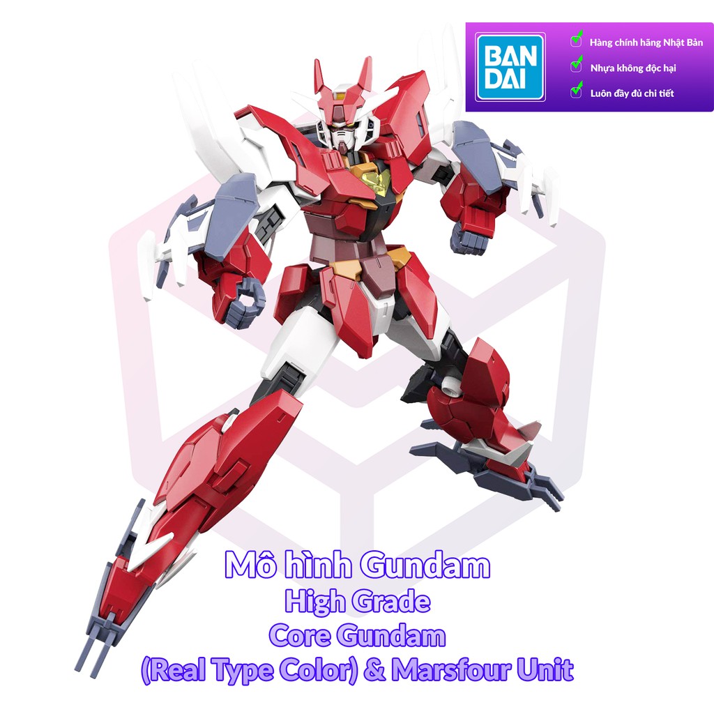 Mô Hình Gundam Bandai HG Core Gundam (Real Type Color) & Marsfour Unit 1/144 Build Divers R [GDB] [BHG]