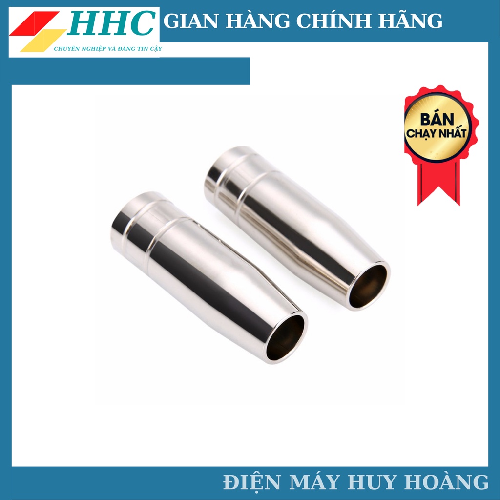 Béc hàn - Chụp khí - Đầu tuýp nối béc dùng cho máy hàn MIG mini sử dụng súng mic 15ak và 14ak