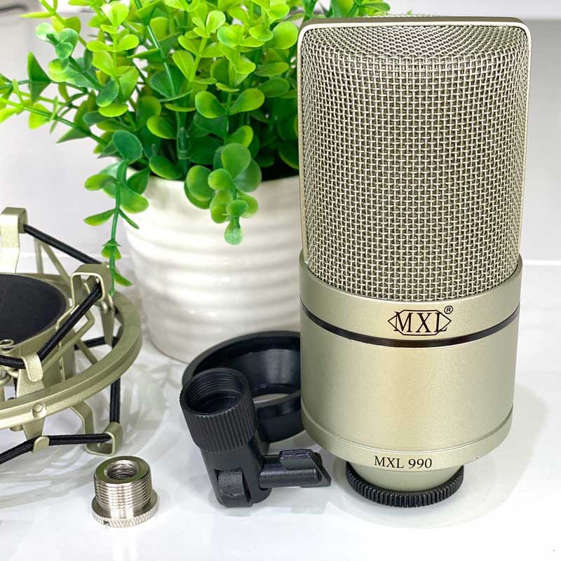 Mic Thu Âm MXL990 Hàng Cao Cấp . Chuyên Dùng Thu Âm Livestream , Hát Livestream , Thu Giọng Đọc , Độ Bền Cực Cao