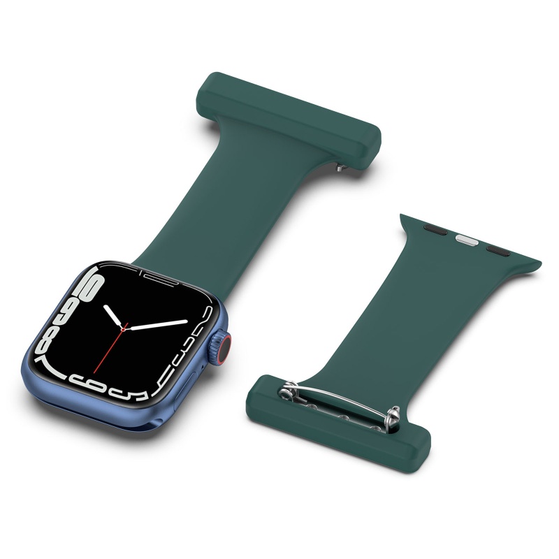 Dây Đeo Đồng Hồ Thay Thế Bằng Silicon Cho iWatch 1 2 3 4 5 6 7 8 SE 42 44 45mm