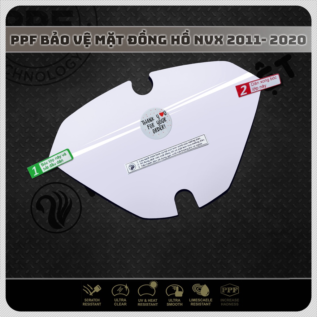 YAMAHA NVX Miếng dán PPF cho mặt đồng hồ xe NVX 2011 - 2020 bảo vệ mặt đồng hồ xe NVX 2011 - 2020