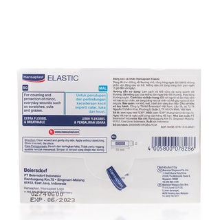 Băng keo cá nhân Elastic Hansaplast (Túi 10 miếng)