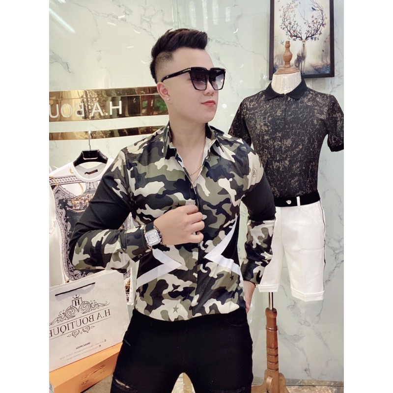 ⚡️FREE SHIP⚡️ Sơmi Nam Neww - Sơmi NeilBarret vân Camo hàng cao cấp có sẵn !!
