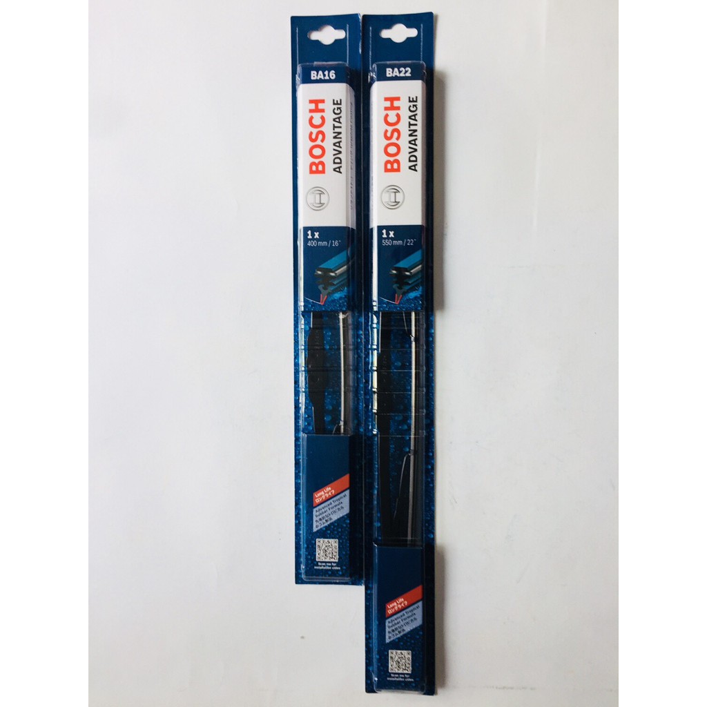 CẶP GẠT MƯA TRƯỚC dành cho COROLLA ALTIS 1.8_Bosch AD size 22"-16"-Xương cứng