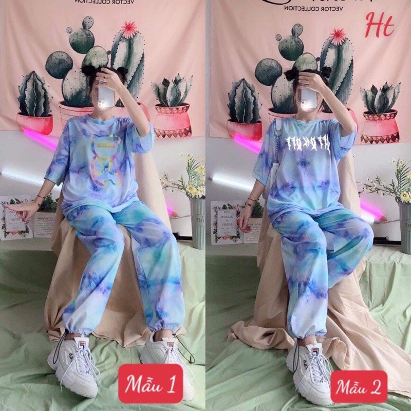 Sét áo loang phản quang theo mẫu và quần loang HT12