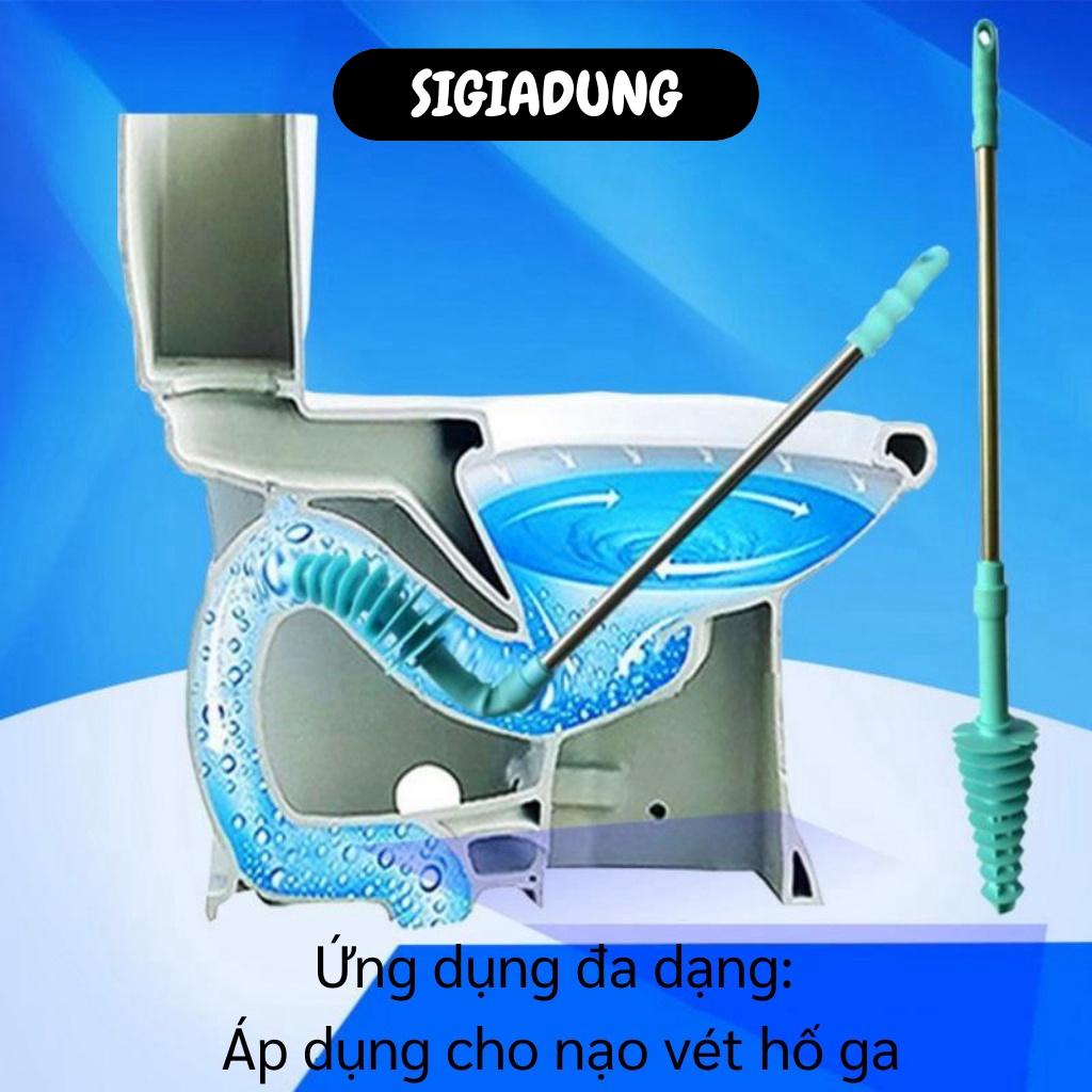 [SGD] Cây Thông Bồn Cầu - Dụng Cụ Thông Tắc Bồn Cầu, Cống, Hố Gas Đầu Cọ Xoắn Độc Đáo 7264