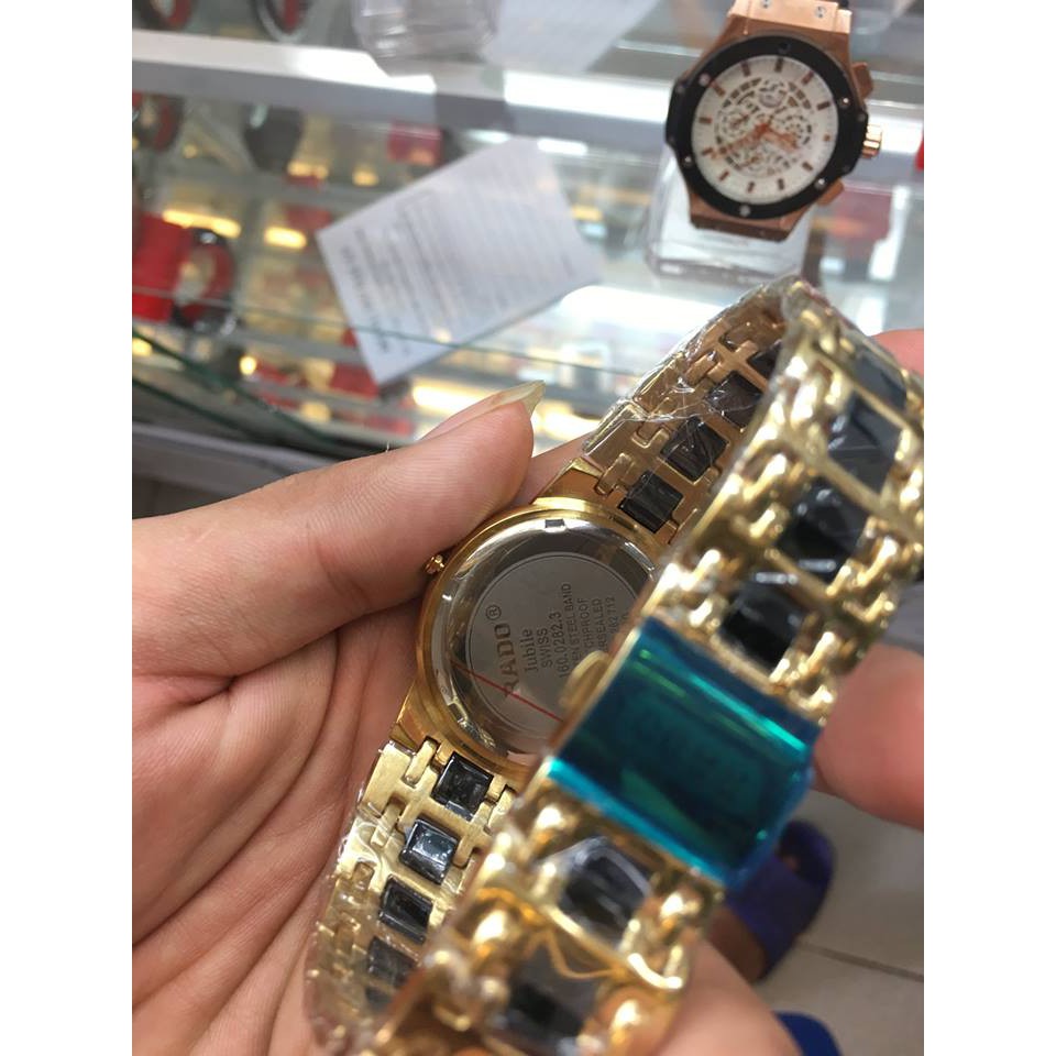 Đồng Hồ Mam Dây Đá Sapphire Ceramic Lịch Thứ Ngày + Thẻ Bảo Hành | BigBuy360 - bigbuy360.vn