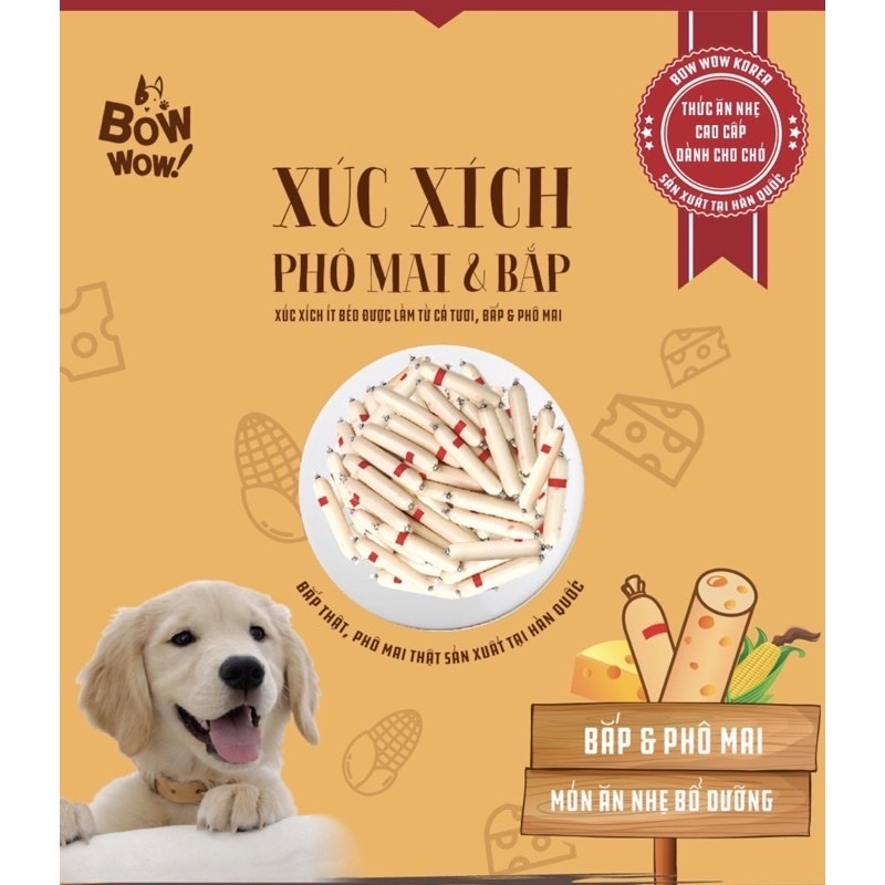 [2,5k/ cây] Xúc xích bắp phô mai Bowwow