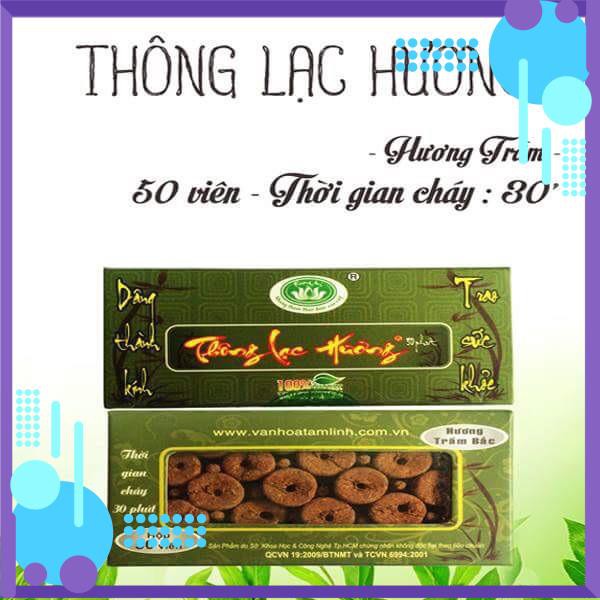 [FSHIP] Nhang nụ thảo dược Thông Lạc Hương( 50 viên - 60 viên) hương Trầm Bắc - hot