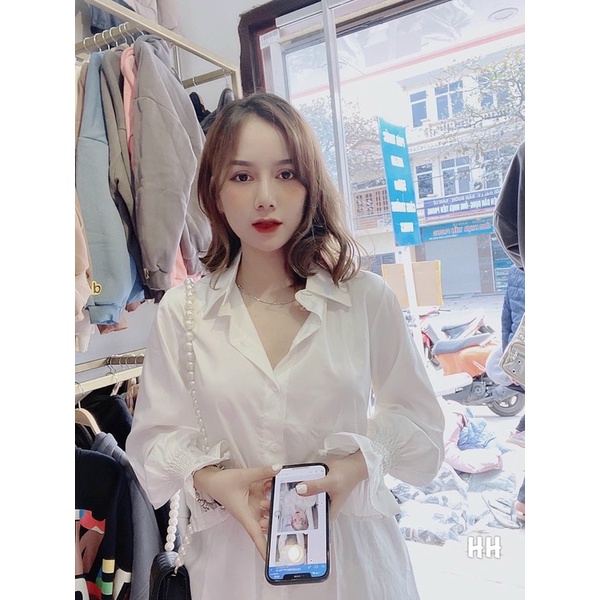 sơ mi kiểu tay bộ chun