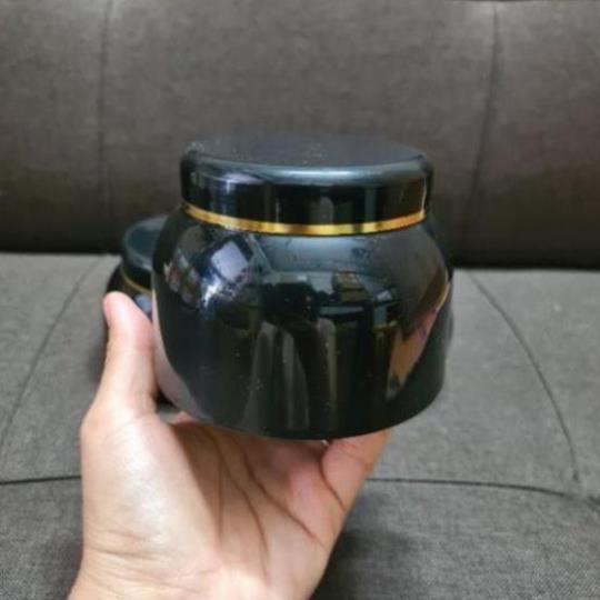 Hủ Đựng Kem ❤ TOP GIÁ RẺ ❤ Hũ Chiết Kem Bầu Đen Viền Vàng 120g / Hũ đựng mỹ phẩm , phụ kiện du lịch