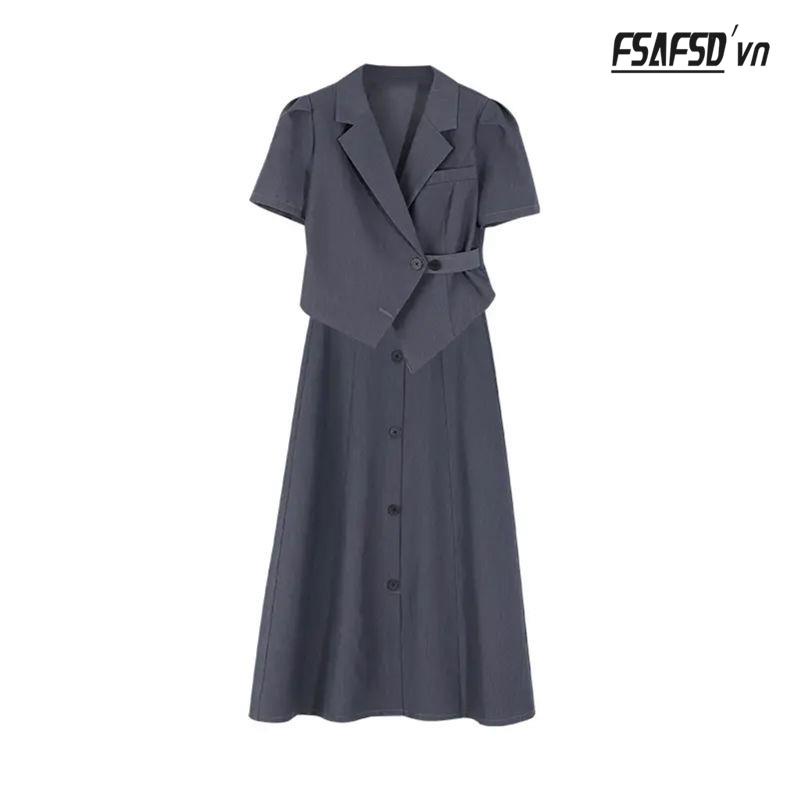 Set Áo Thun Và Chân Váy Chữ a Thời Trang Hè Trẻ Trung Cho Nữ