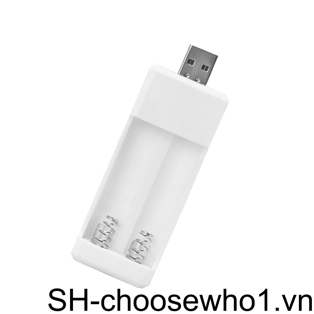 Bộ Sạc Pin AA AAA 1 2 Ngăn Bằng Nhựa Nhỏ Gọn Tiện Dụng