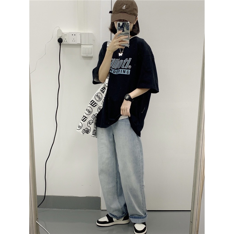 Áo thun tay lỡ form rộng NEKOSG, áo phông form rộng Unisex ATL252