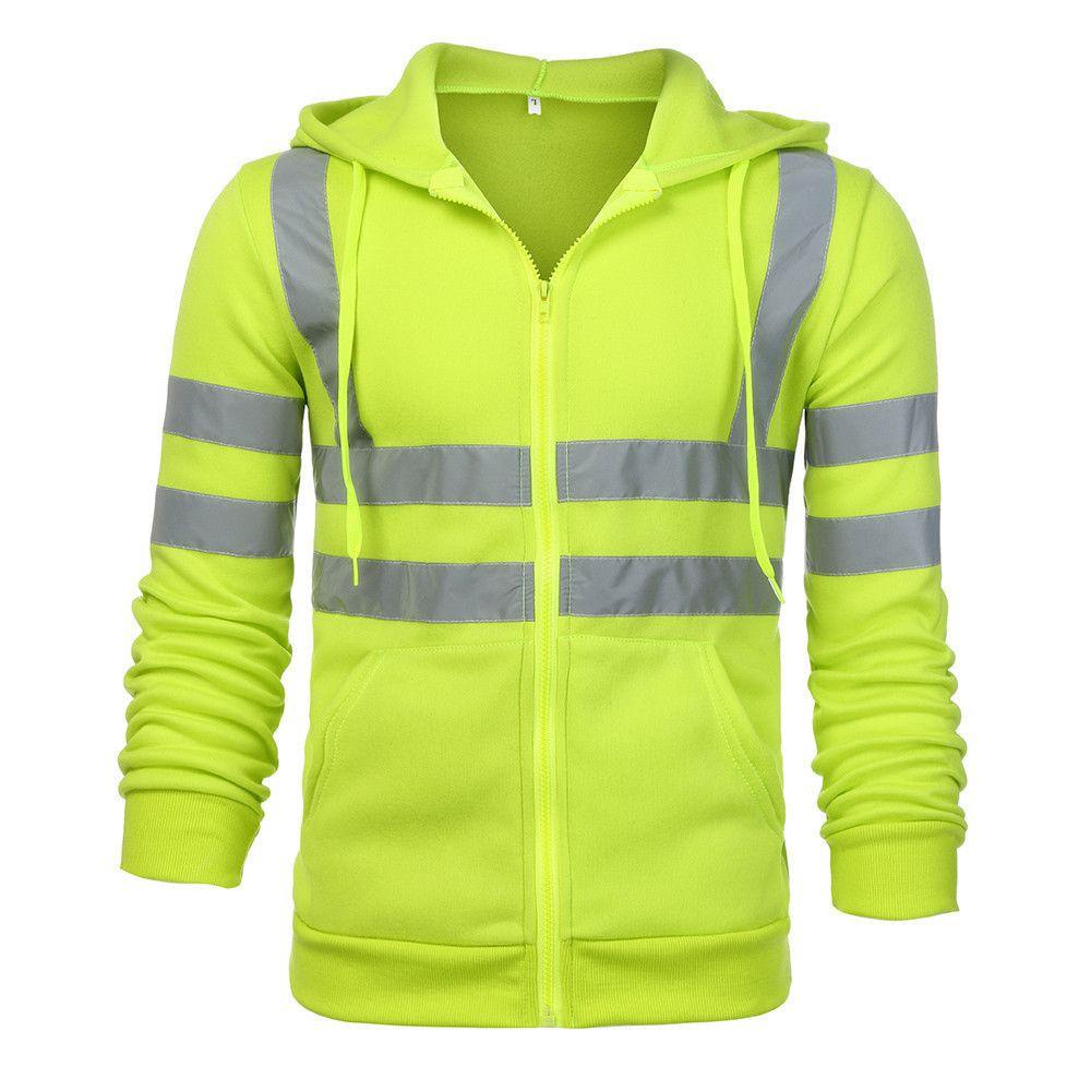 Áo Khoác Hoodie Có Khóa Kéo SOFTNESS Hi Viz Vis