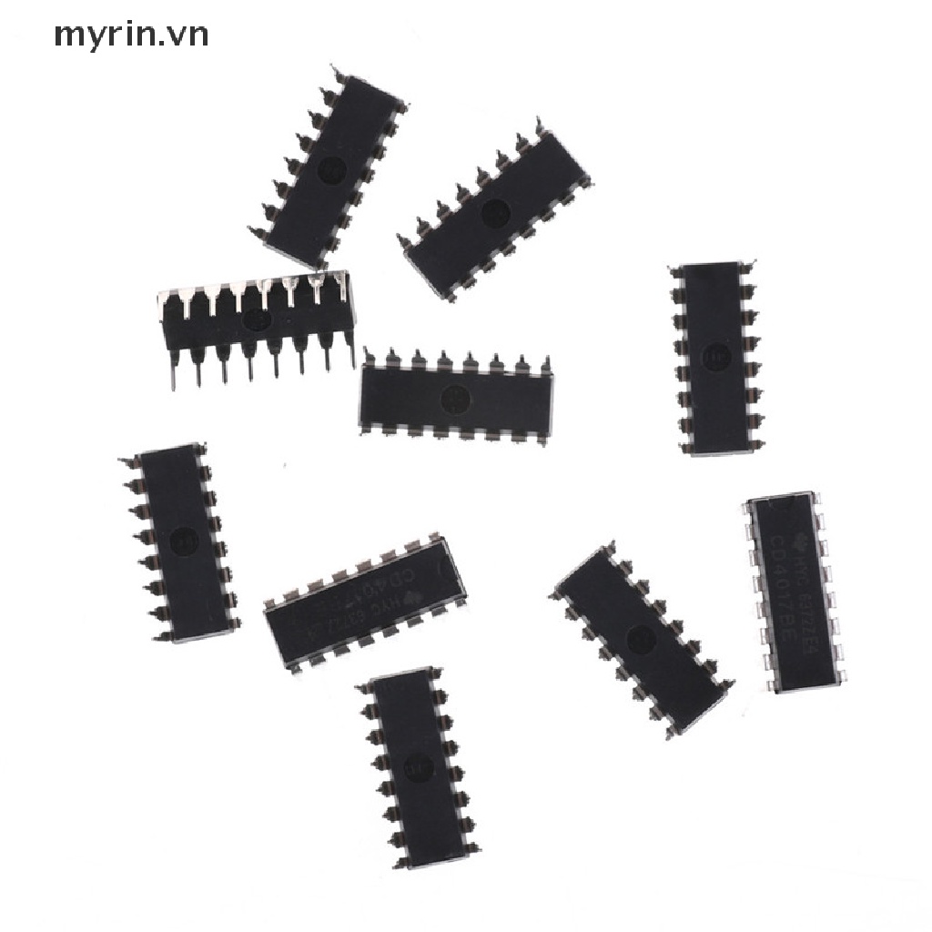 Bộ 10 Linh Kiện Điện Tử CD4017BE 4017 CD4017 Decade