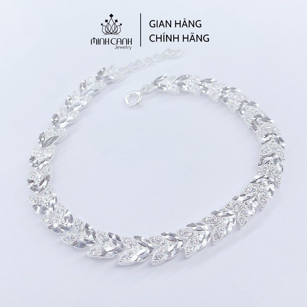 Lắc Tay Bạc Nữ Hình Lá Liễu LTNU006 - Minh Canh Jewelry