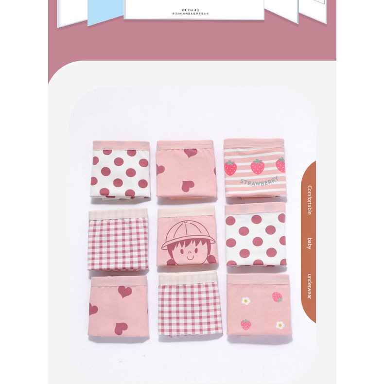 Quần chip bé gái  lót đùi trẻ em cotton cao cấp mềm mại bảo vệ vùng kín hàng Quảng Châu