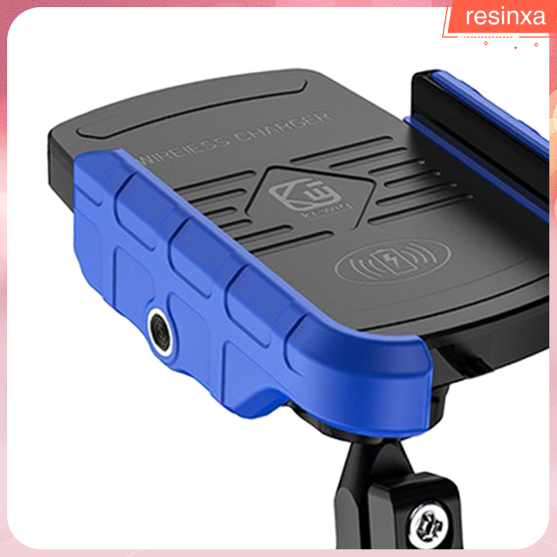 Waterproof Motorcycle Wireless 15W Qi Phone Holder Mount for 3.5-6.5 inch Cellphones 360 Rotation 12-24V Vehicles ATV