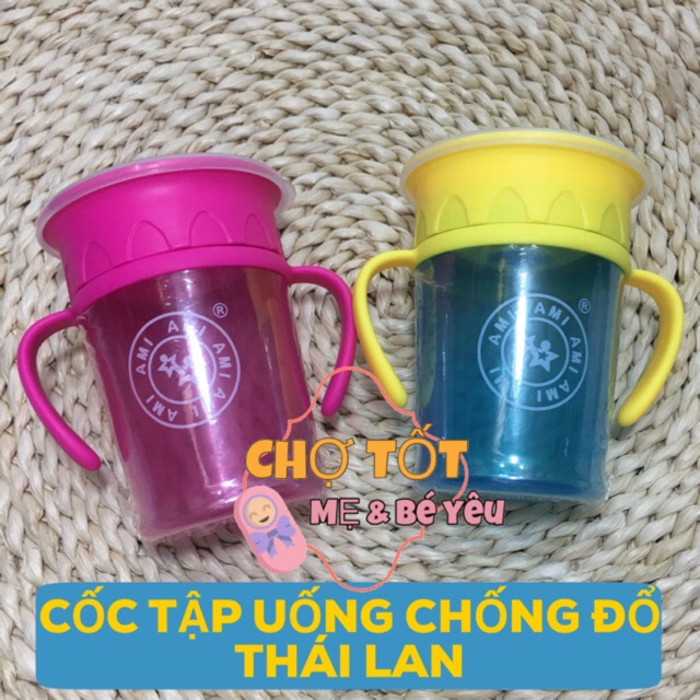 CỐC TẬP UỐNG CHỐNG ĐỔ 360 ĐỘ NHẬP KHẨU THÁI LAN