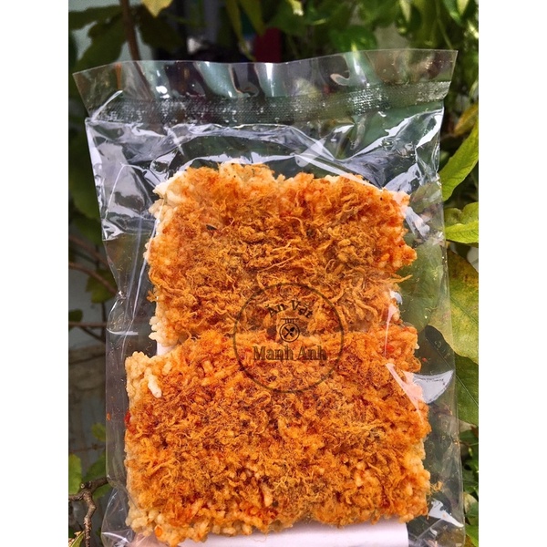 Cơm cháy tẩm ớt chà bông cay