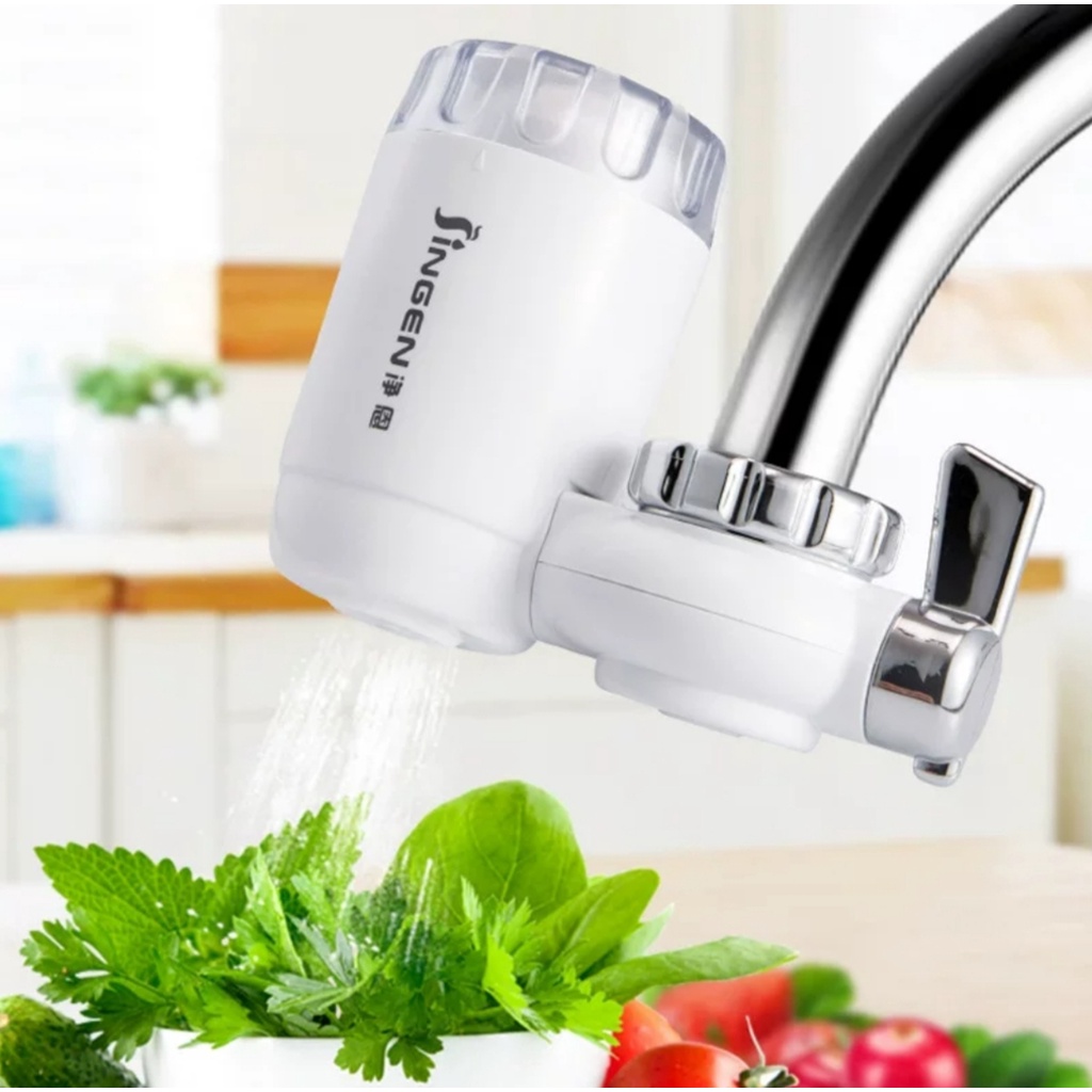 Bộ lọc nước tại vòi JINGEN-18 công nghệ Nhật Bản,bẩy cấp lọc khử mùi,khử khuẩn siêu sạch.