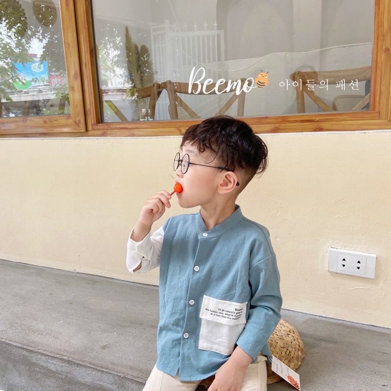 Set sơ mi xuất Hàn bé trai