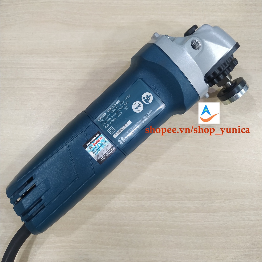 Máy mài, máy cắt GWS 060 loại đẹp MÁY MÀI GÓC CÔNG TẮC TRƯỢT BOSCH GWS 060 hàng chính hãng