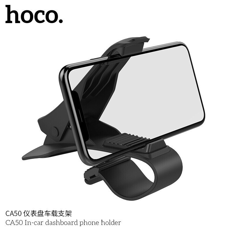 GIÁ ĐỠ KẸP ĐIỆN THOẠI HOCO CA50 TRÊN TAPLO CHO XE HƠI Ô TÔ