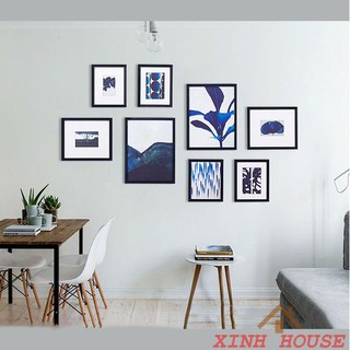 Bộ Khung Ảnh Treo Tường Phòng Khách, Văn Phòng KA802 - Bảo Hành Gãy, Vỡ - Hỗ Trợ In Hình