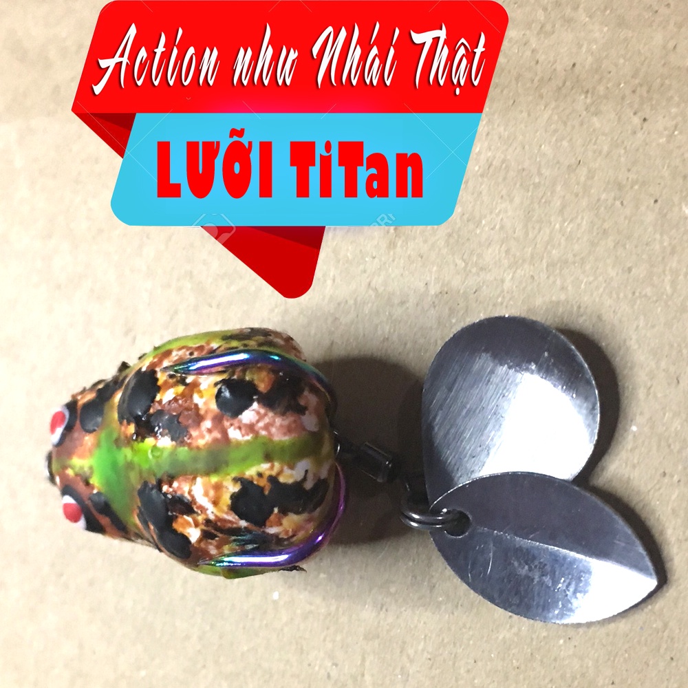 NHÁI HƠI T1 ĐỘ,lưỡi TITAN, action giống hệt nhái đồng