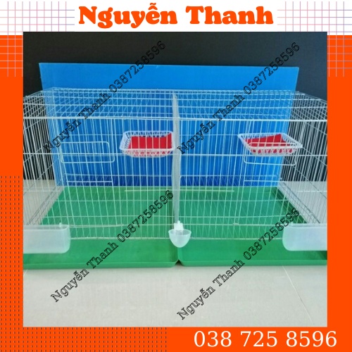 LỒNG CHIM BỒ CÂU, CHUỒNG ĐÔI 2 NGĂN THÉP MẠ KẼM CÓ LỒNG 3.2KG VÀ 4.2KG NAN MAU