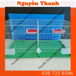 LỒNG CHIM BỒ CÂU, CHUỒNG ĐÔI 2 NGĂN THÉP MẠ KẼM CÓ LỒNG 3.2KG VÀ 4.2KG NAN MAU