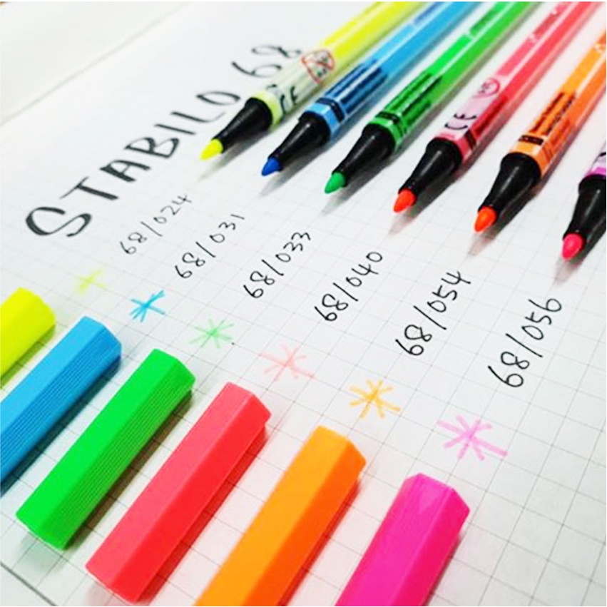 Hộp 10 Bút lông STABILO Pen 68 nhóm 1