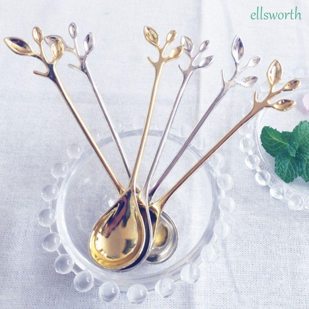 Muỗng Cà Phê Mini Bằng Đồng Phong Cách Hoàng Gia Cổ Điển Nhiều Màu