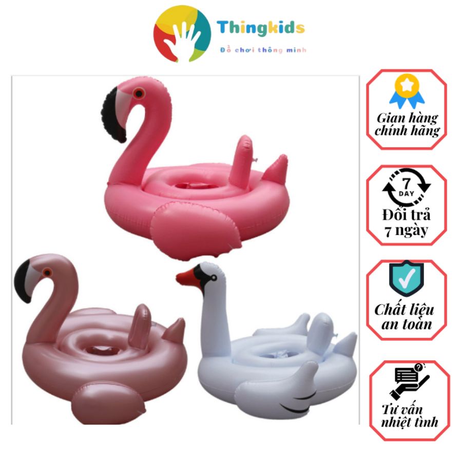 Phao bơi hình thú thiên nga trọng lượng tối đa 30kg - Thingkids
