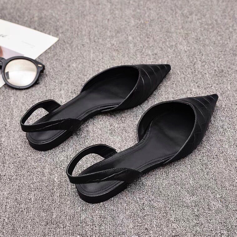 Giày sabo thấp 1 phân mũi nhọn hậu dây xăng đan xinh xắn TT200