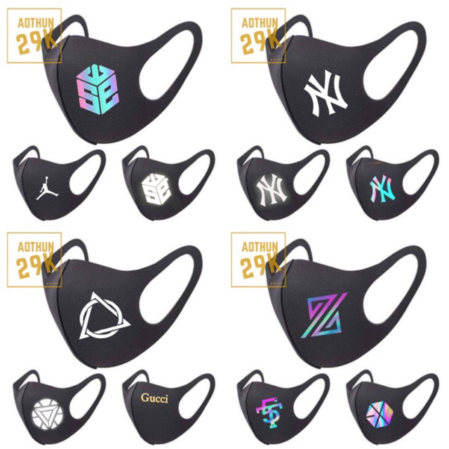 (CHUYÊN SỈ) ALBUM 2 - 50 MẪU KHẨU TRANG VẢI SU IN HÌNH STREET STYLE 2020