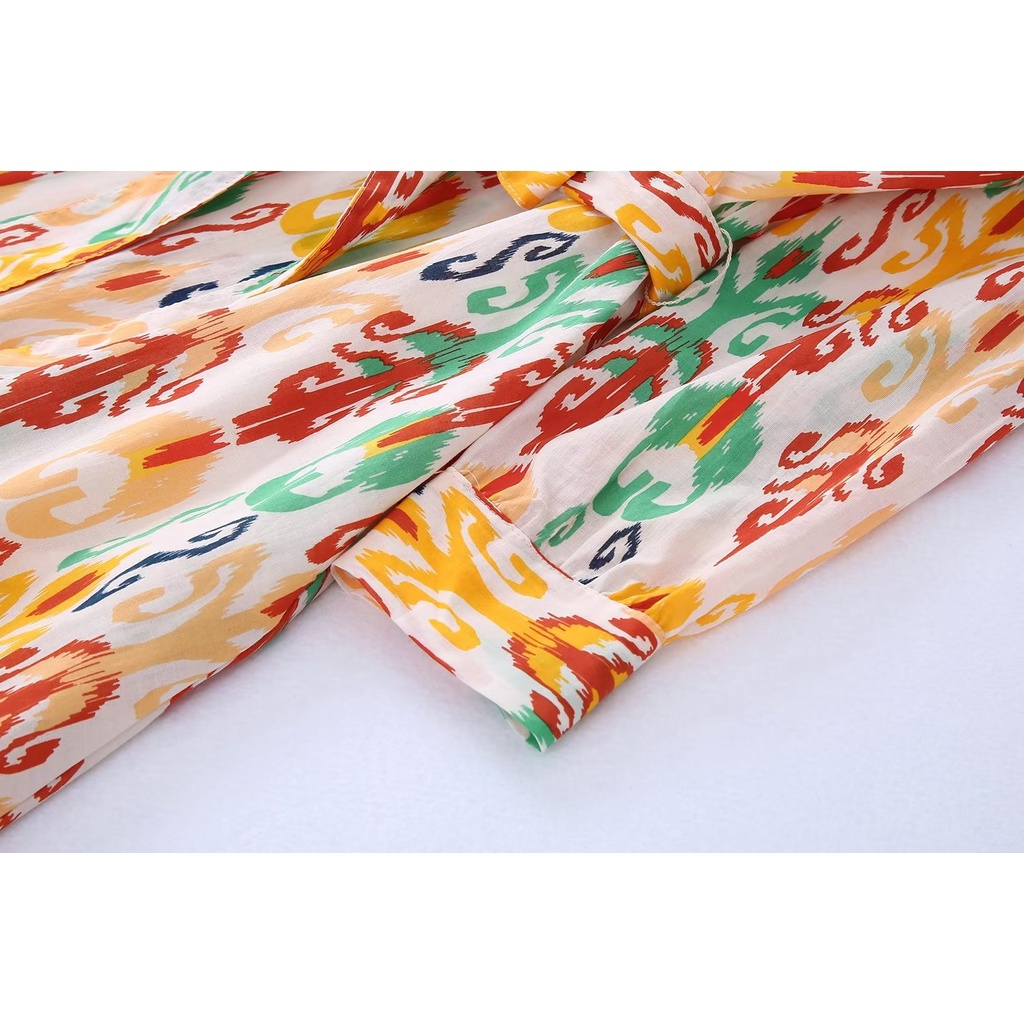 Đầm Zara sơmi hoạ tiết hoa mặc gầy xinh DH10SMG45N8