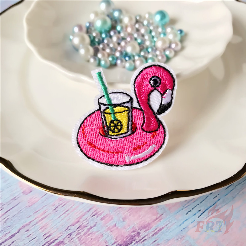 1 Miếng Vá Quần Áo Hình Chim Hồng Hạc / Dứa / Chim Hồng Hạc