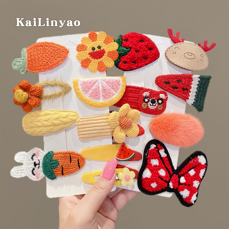 Kẹp Tóc Hình Thỏ Phối Hoa Dễ Thương Cho Bé Gái