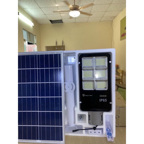 ⭐Đèn Đường Năng Lượng Mặt Trời 300W Mayor Wolf