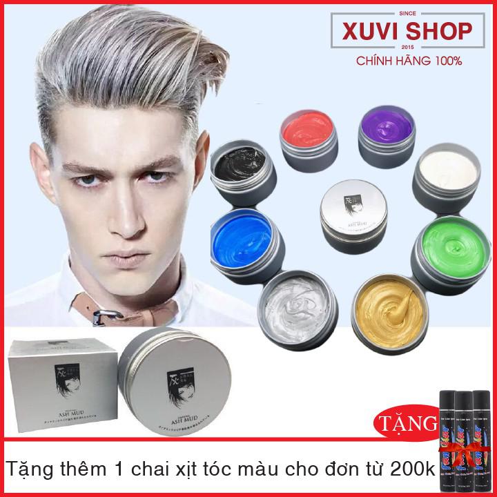 Sáp Vuốt Tóc Màu Tạo Kiểu ASH MUD Nhật Bản 9 Màu Thời Trang 120g Nhuộm Tóc Đổi Màu Tạm Thời Chính Hãng - XUVI SHOP