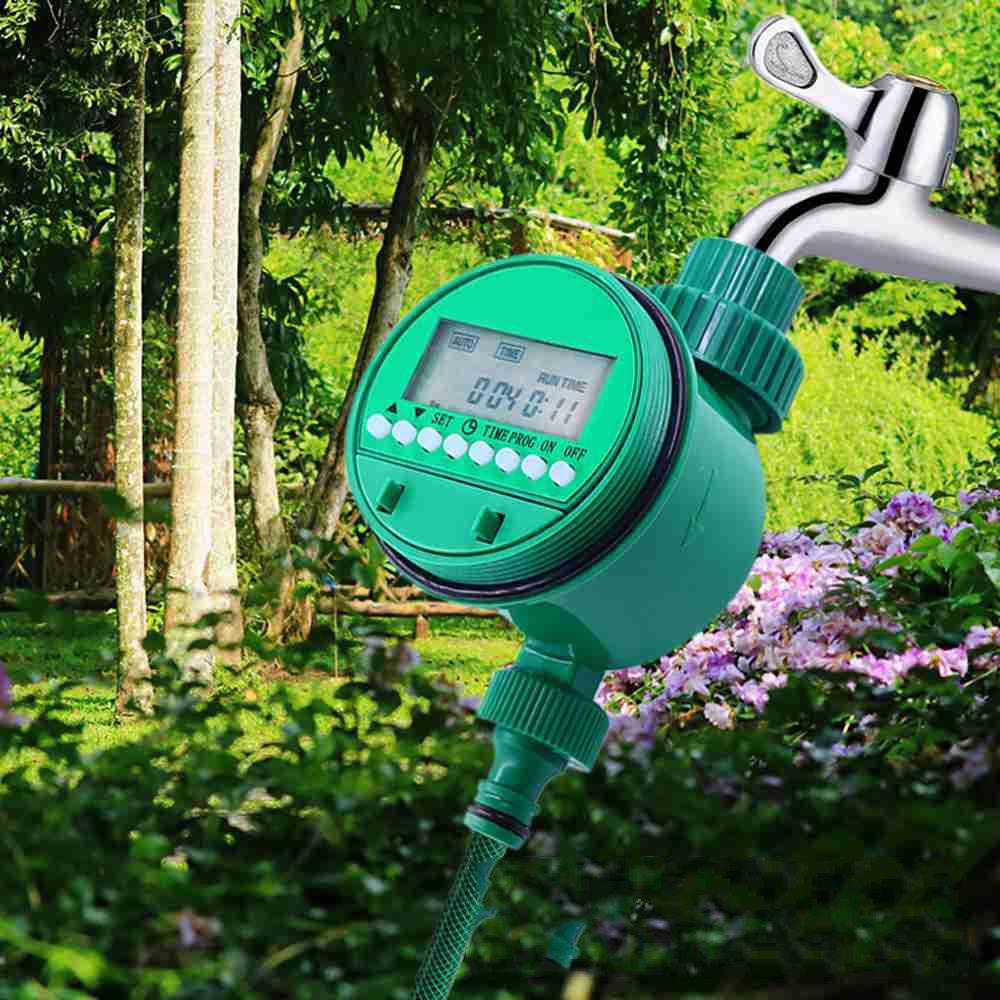 Van Hẹn Giờ Tưới Nước Cho Cây Cảnh Màn Hình LCD