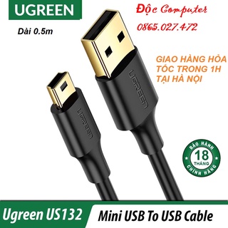 Cáp usb 2.0 to usb mini dài 0,5m ugreen 10354 cao cấp - hàng chính hãng